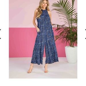 CONSTANCE BLUE JUMPSUIT